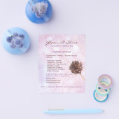 Prospectus 11,4 Cm X 14,2 Cm Service de nettoyage rose Circulaire (Simple)