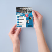 Prospectus 11,4 Cm X 14,2 Cm Service de plomberie (main)