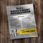 Prospectus 11,4 Cm X 14,2 Cm Service de réparation Handyman professionnel trava<br><div class="desc">Service de réparation de plomberie de Handyman professionnel Metal Arrière - plan Flyers.</div>
