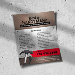 Prospectus 11,4 Cm X 14,2 Cm Service d'entretien professionnel de main et de ré<br><div class="desc">Service de réparation de Handyman professionnel Flyers.</div>