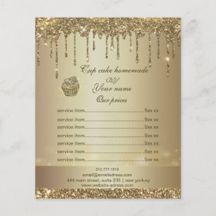 Prospectus 11,4 Cm X 14,2 Cm Service Liste de prix Sparkly Drives Flyer