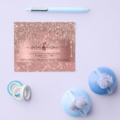 Prospectus 11,4 Cm X 14,2 Cm Services de nettoyage Gold Chic rose (Simple)