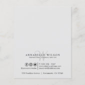 Prospectus 11,4 Cm X 14,2 Cm Services de nettoyage gris (Dos)