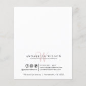 Prospectus 11,4 Cm X 14,2 Cm Services de nettoyage Photo moderne (Dos)