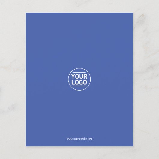 Prospectus 11,4 Cm X 14,2 Cm Services de plomberie personnalisés (Dos)