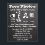 Prospectus 11,4 Cm X 14,2 Cm Signe de la souris - Photo Booth Prop<br><div class="desc">Chalk et style vintage Flyers photos gratuits qui est parfait pour les événements qui ont un stand photo. Affichez ce panneau près de votre cabine photo. Instructions de cabine photo ou de cabine photo faites dans un design vintage élégant. Signe montre les invités à choisir un accessoire, poser, sourire et...</div>
