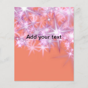 Prospectus 11,4 Cm X 14,2 Cm Simple ciel bleu brillant étoiles ajouter votre te