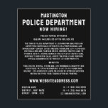 Prospectus 11,4 Cm X 14,2 Cm Simply Bold, Police Officer Law Recrutement<br><div class="desc">Simply Bold,  Police Officer Law Recruitment Flyer by The Carte de visite Store.</div>
