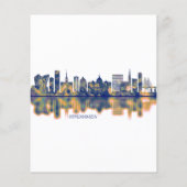 Prospectus 11,4 Cm X 14,2 Cm Skyline Copenhague (Dos)