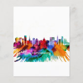 Prospectus 11,4 Cm X 14,2 Cm Skyline Copenhague (Dos)