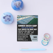 Prospectus 11,4 Cm X 14,2 Cm Soccer Stadium, Soccer Camp Advertising Flyer (Simple)