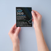 Prospectus 11,4 Cm X 14,2 Cm Solarised Baseball Bat, Baseball Camp Advertising (main)