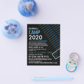 Prospectus 11,4 Cm X 14,2 Cm Solarised Baseball Bat, Baseball Camp Advertising (Simple)