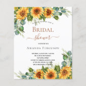 Prospectus 11,4 Cm X 14,2 Cm Soleil de douche nuptiale budget eucalyptus (Devant)