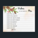 Prospectus 11,4 Cm X 14,2 Cm Souhaite bientôt être Mme Christmas Shower Card<br><div class="desc">Souhaite bientôt être la carte de douche de Noël de Mme. Pour une personnalisation supplémentaire (changer d'autres termes, couleur de police, style de police), cliquez sur personnaliser, faites défiler vers le bas et cliquez sur le lien "cliquer pour customiser plus loin". ~ Vérifier la collection pour les jeux, invitations, signes...</div>