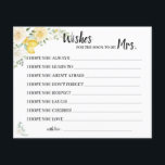 Prospectus 11,4 Cm X 14,2 Cm Souhaite bientôt être Mme Lemons&Rose Douche Card<br><div class="desc">Roses blanches et jaunes et citrons design Fête des mariées. Pour une personnalisation supplémentaire (changer d'autres termes, couleur de police, style de police), cliquez sur personnaliser, faites défiler vers le bas et cliquez sur le lien "cliquer pour customiser plus loin". ~ Vérifier la collection pour les jeux, invitations, signes et...</div>