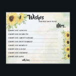 Prospectus 11,4 Cm X 14,2 Cm Souhaite bientôt être Mme Sunflowers Douche Card<br><div class="desc">Souhaite que bientôt être Mme Sunflowers Shower Card. Pour une personnalisation supplémentaire (changer d'autres termes, couleur de police, style de police), cliquez sur personnaliser, faites défiler vers le bas et cliquez sur le lien "cliquer pour customiser plus loin". ~ Vérifier la collection pour les jeux, invitations, signes et plus ~...</div>