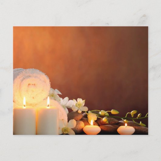 Prospectus 11,4 Cm X 14,2 Cm Spa bien-être massage beauté Circulaire (Devant)