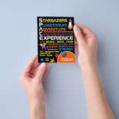 Prospectus 11,4 Cm X 14,2 Cm Space, Planetarium Event Publicité (main)