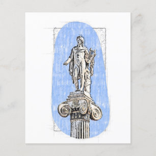 Prospectus 11,4 Cm X 14,2 Cm Statue Apollo - Mythologie grecque Art Imprimer