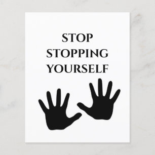 Prospectus 11,4 Cm X 14,2 Cm Stop Yourself
