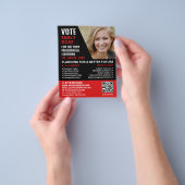 Prospectus 11,4 Cm X 14,2 Cm Styish Modern Politicier Publicité (main)