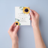 Prospectus 11,4 Cm X 14,2 Cm Sunflowers Eucalyptus Mariage de verdure (main)