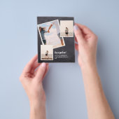 Prospectus 11,4 Cm X 14,2 Cm SURPRISE ! COLLAGE PHOTO fiançailles (main)