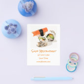 Prospectus 11,4 Cm X 14,2 Cm Sushi restaurant japonais moderne (Simple)