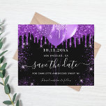 Prospectus 11,4 Cm X 14,2 Cm Sweet 16 budget noir violet enregistrer la date<br><div class="desc">Veuillez noter que cette Enregistrer la date est sur papier de circulaire et très mince. Les enveloppes ne sont pas incluses. Pour plus d'épaisseur Save the Date card (même conception) veuillez visiter notre magasin. Une fille et tendance Enregistrer la date pour une Sweet 16, 16e fête d'anniversaire. Un arrière -...</div>