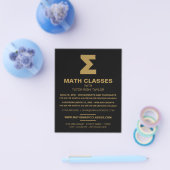 Prospectus 11,4 Cm X 14,2 Cm Symbole mathématique Sigma, classes mathématiques  (Simple)