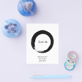 Prospectus 11,4 Cm X 14,2 Cm Symbole zen avec "Just Be" (Simple)