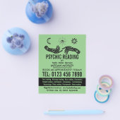 Prospectus 11,4 Cm X 14,2 Cm Symboles Mystiques, Lecture Psychique Publicité (Simple)