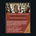Prospectus 11,4 Cm X 14,2 Cm Tableau de jeu d'échecs, Club d'échecs Publicité<br><div class="desc">Tableau D'Échecs,  Club D'Échecs Flyers Publicitaires Par Le Magasin Carte de visite.</div>