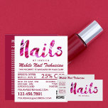 Prospectus 11,4 Cm X 14,2 Cm Technicien Moderne Et Branché De Nail Rose, Salon<br><div class="desc">Technicien Moderne Et Branché De Clou Rose,  Salon À ongles Flyers Publicitaires Par Le Magasin Carte de visite.</div>