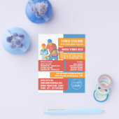 Prospectus 11,4 Cm X 14,2 Cm Tennis Art Design, Tennis Leçons/Cours (Simple)