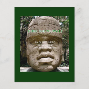 Prospectus 11,4 Cm X 14,2 Cm Tête d'Olmec