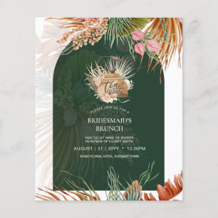 Prospectus 11,4 Cm X 14,2 Cm Thé dans les Pampas Réception de mariage déjeuner