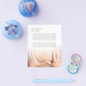 Prospectus 11,4 Cm X 14,2 Cm Thérapie de massage SPA (Simple)
