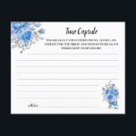 Prospectus 11,4 Cm X 14,2 Cm Time Capsule Conseil BlueFlowers carte de Fête des<br><div class="desc">Fête des mariées Blue Flowers Design. Pour une personnalisation supplémentaire (changer d'autres termes,  couleur de police,  style de police),  cliquez sur personnaliser,  faites défiler vers le bas et cliquez sur le lien "cliquer pour customiser plus loin". ~ Vérifier la collection pour les jeux,  invitations,  signes et plus ~</div>