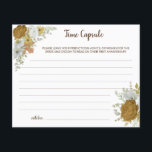 Prospectus 11,4 Cm X 14,2 Cm Time Capsule Conseil Boho Automne Fête des mariées<br><div class="desc">Boho Autumn Fête des mariées Design. Pour une personnalisation supplémentaire (changer d'autres termes,  couleur de police,  style de police),  cliquez sur personnaliser,  faites défiler vers le bas et cliquez sur le lien "cliquer pour customiser plus loin". ~ Vérifier la collection pour les jeux,  invitations,  signes et plus ~</div>