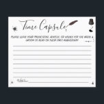 Prospectus 11,4 Cm X 14,2 Cm Time Capsule Conseil pour la carte Fête des mariée<br><div class="desc">Faites-le vous-même en ajoutant votre texte (et vos photos personnelles). Pour accéder aux outils de montage avancés,  accédez à Personnaliser,  faites défiler et appuyez sur le lien "cliquer pour customiser plus loin". Voir la collection complète pour tous les designs correspondants !</div>