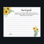 Prospectus 11,4 Cm X 14,2 Cm Time Capsule Conseil Sunflower carte de Fête des m<br><div class="desc">Conception Fête des mariées verdoyante des tournesols. Pour une personnalisation supplémentaire (changer d'autres termes,  couleur de police,  style de police),  cliquez sur personnaliser,  faites défiler vers le bas et cliquez sur le lien "cliquer pour customiser plus loin". ~ Vérifier la collection pour les jeux,  invitations,  signes et plus ~</div>
