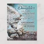 Prospectus 11,4 Cm X 14,2 Cm To My Daughter Lion Family Gift, Daughter Birthday<br><div class="desc">To My Daughter Lion Family Gift,  Daughter Birthday</div>