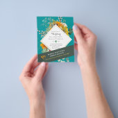 Prospectus 11,4 Cm X 14,2 Cm Tournesols Rustiques Eucalyptus Greenery Mariage I (main)