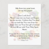 Prospectus 11,4 Cm X 14,2 Cm Traction évangélique (Dos)