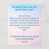 Prospectus 11,4 Cm X 14,2 Cm Traction évangélique (Dos)