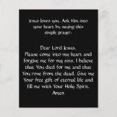 Prospectus 11,4 Cm X 14,2 Cm Traction évangélique (Dos)