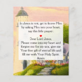 Prospectus 11,4 Cm X 14,2 Cm Traction évangélique (Dos)