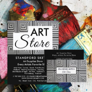 Prospectus 11,4 Cm X 14,2 Cm Trippy Maze Carrés, Boutique de fournitures d'art